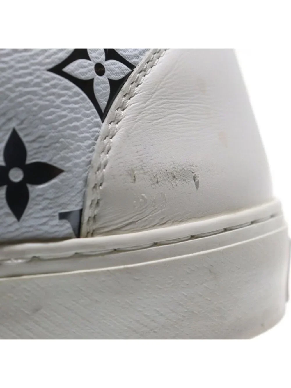 Louis Vuitton 21 SS Tattoo Line Monogram Leather High Cut Sneakers Ld0231 - Picture 6 of 6
